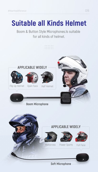 G16 Bluetooth Helmet Intercom (Authorised Product)